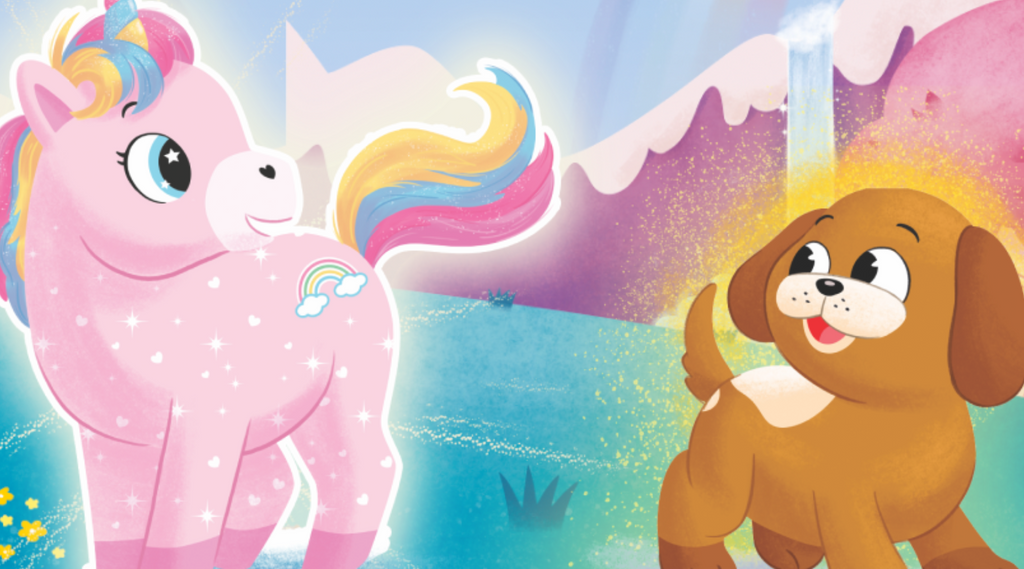 Glimmer and Glowy in the magical land of SNUGSHINE
